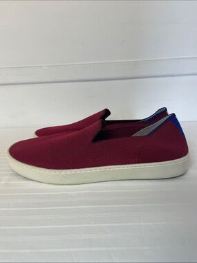 Rothy’s Red Slip-On Sneakers casual knit comfortable shoes women’s size 12